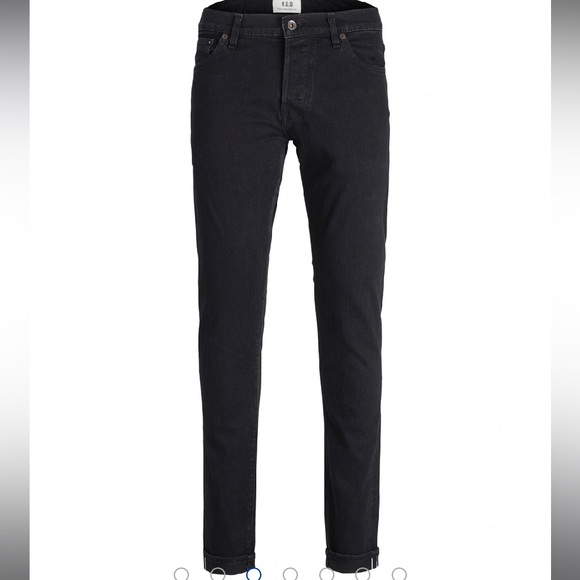 Jack and Jones Royal Denim Divison Black Slim Jean - Picture 13 of 13
